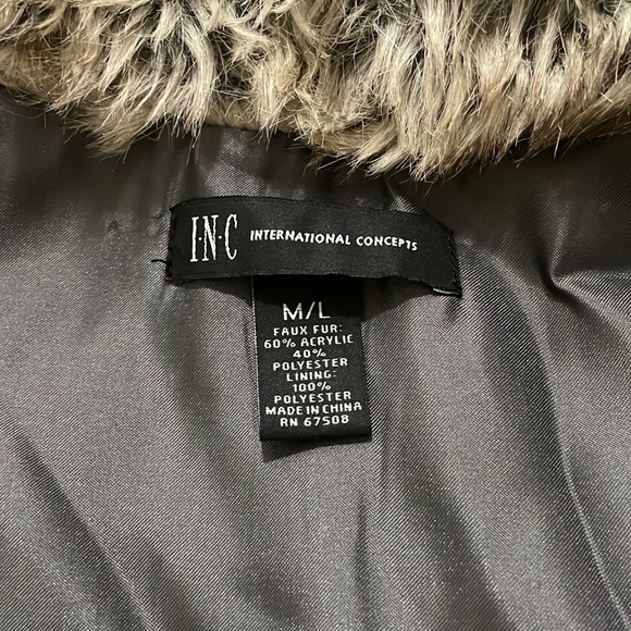 Faux Fur Vest by INC - Picture 4 of 5